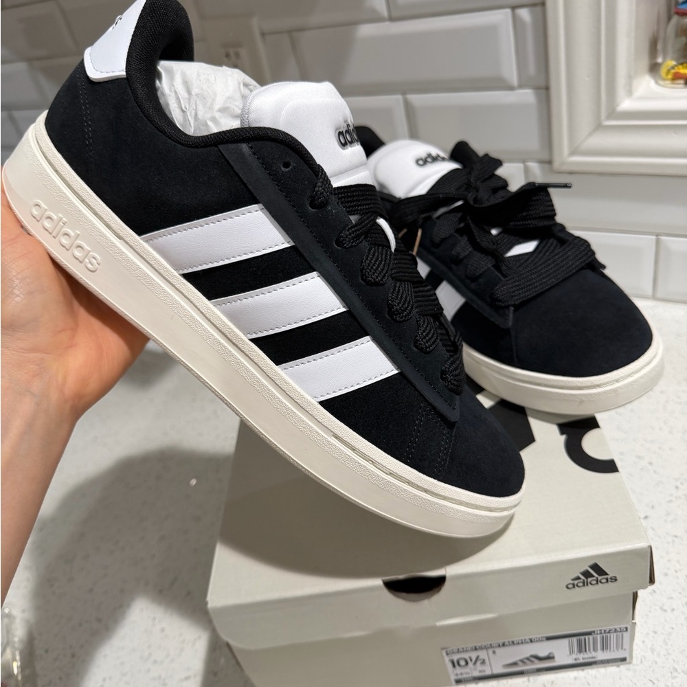 NEW 🖤🤍 adidas Black and White Grand Court Alpha 00s Men Size 10.5 🖤🤍